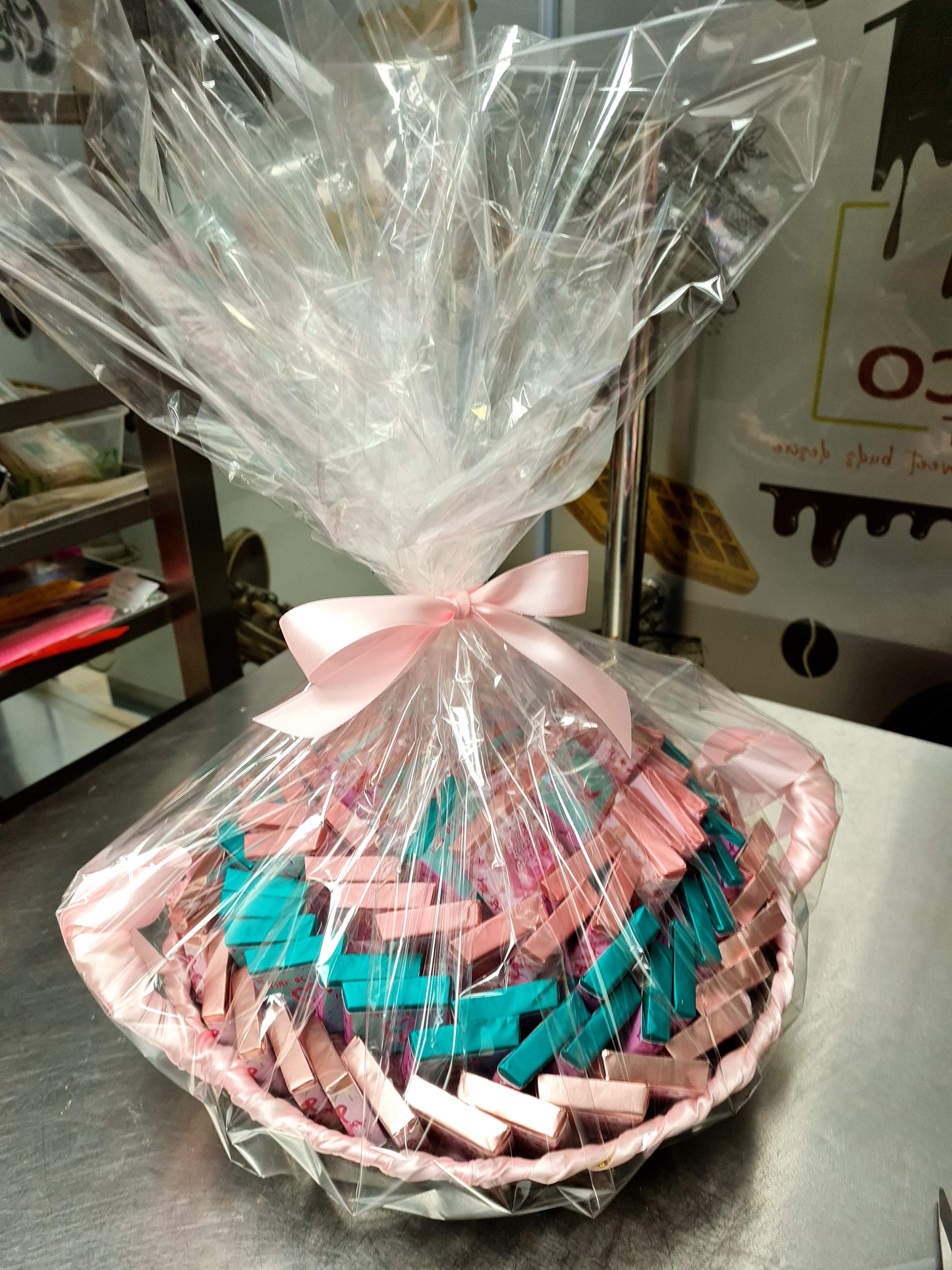 Customized Chocolates Basket