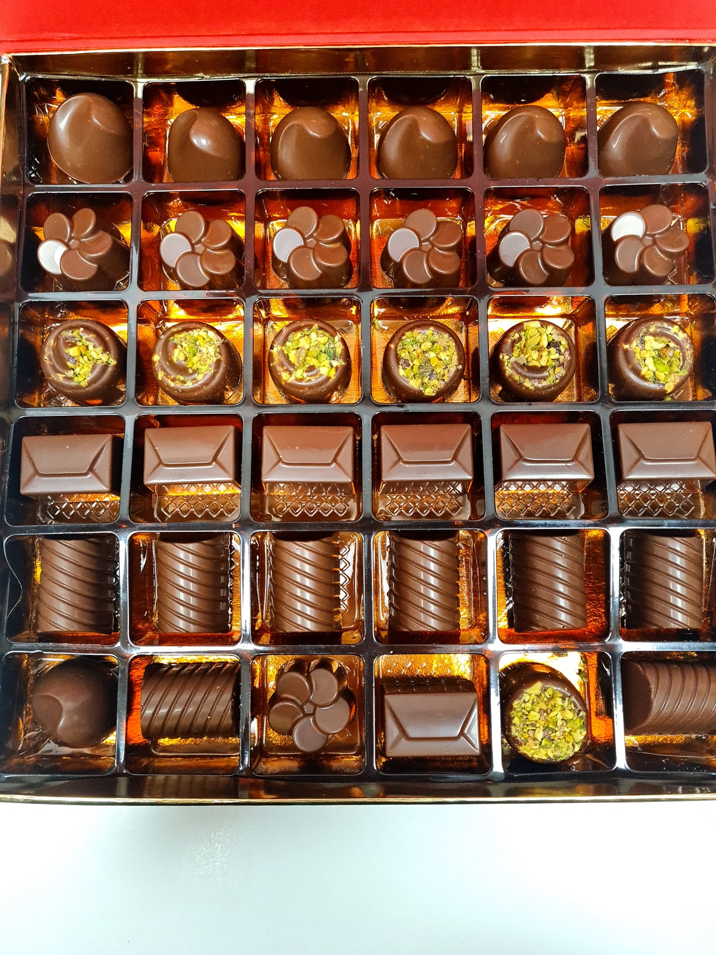 Assorted Unwrapped Milk Chocolate Box Of 36